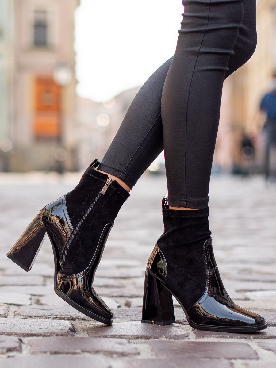 Členkové čierne čižmy S.BARSKI